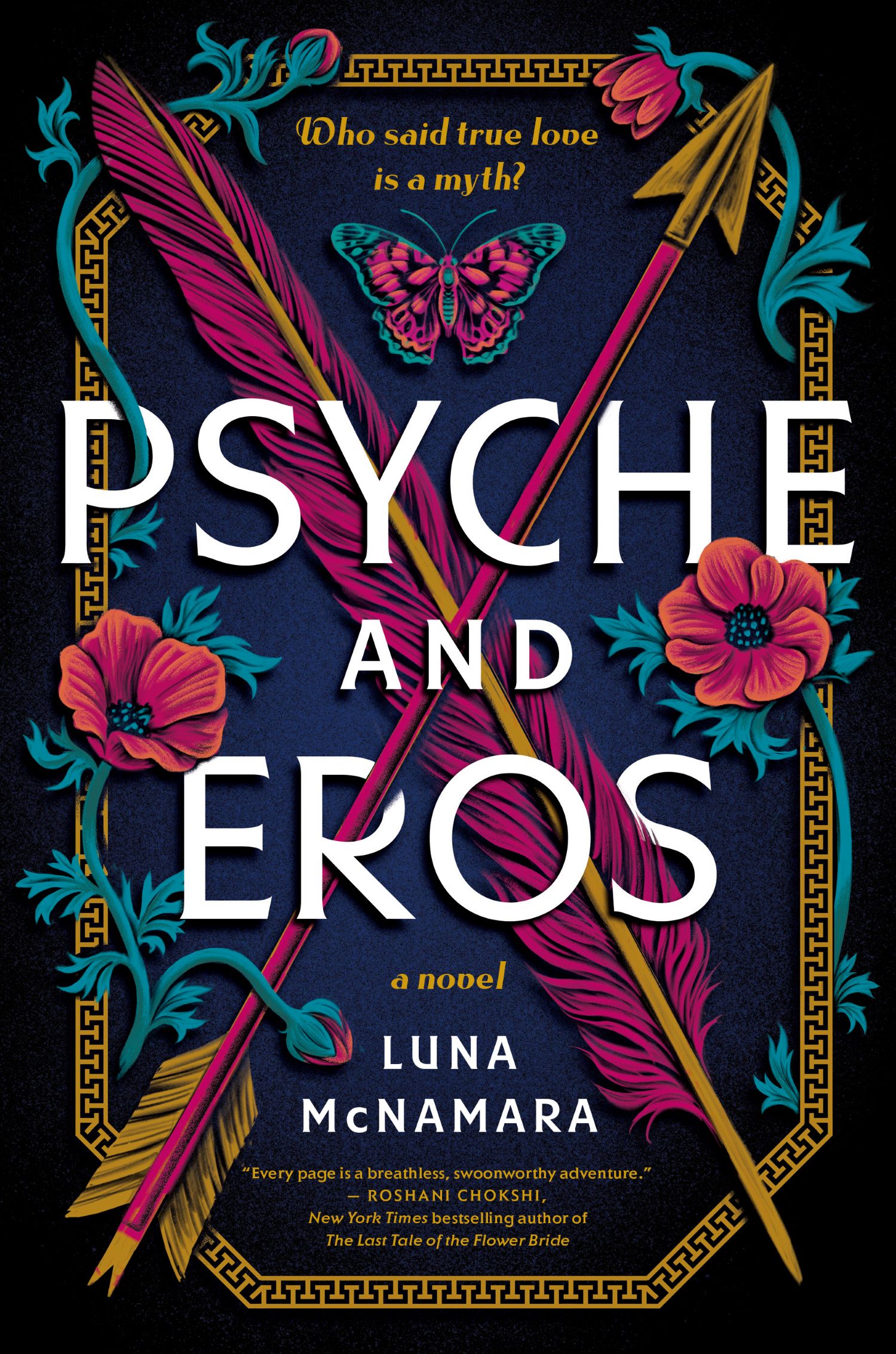 Psyche and Eros, a new myth retelling based on the Greek story of the same name.